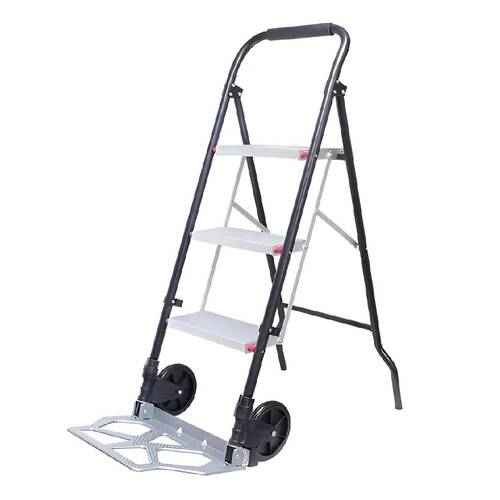 Carrinho armaz�m dobr�vel com escada 68/213kg - BFH2141