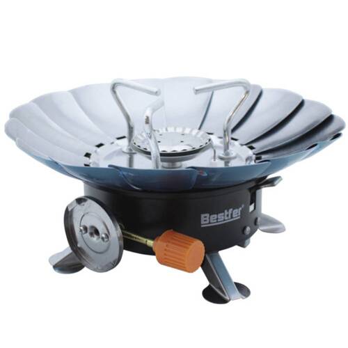 Fogareiro portátil a gás paleta corta-vento com acendimento automático - BFH3008 Fogareiro portátil a gás paleta corta-vento com acendimento automático - BFH3008