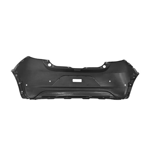 Para-choque Mobi Way 2016 a 2021 traseiro preto com furo sensor - 3389