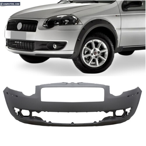 Para-choque Strada Palio Trekk 2009 a 2012 dianteiro primer - 3402