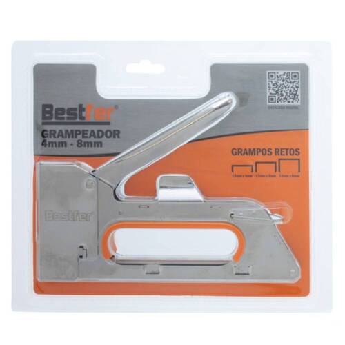 Grampeador manual em chapa de a�o capacidade de 4 a 8 mm - BFH2999