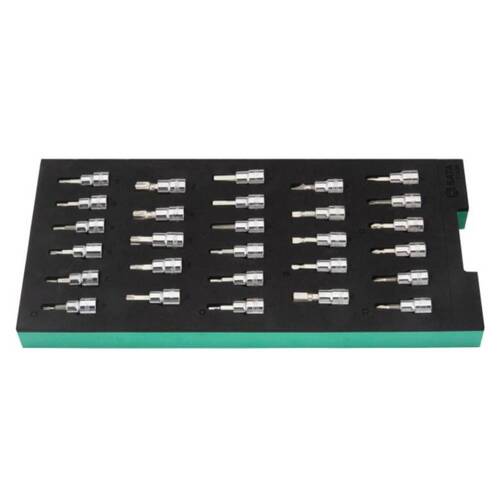 Jogo de soquete com ponta encaixe 3/8