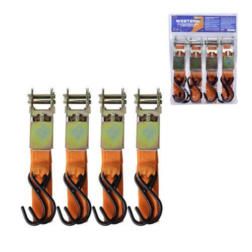 Cinta com catraca para amarra��o de carga capacidade 50 kg 4 pe�as - F-254
