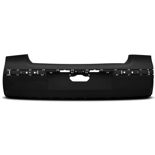 Para-choque Polo Hatch 2003 a 2012 traseiro preto liso - 6124