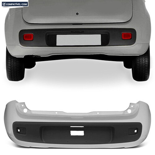 Para-choque Uno 2010 a 2014 traseiro primer parcial - 3416