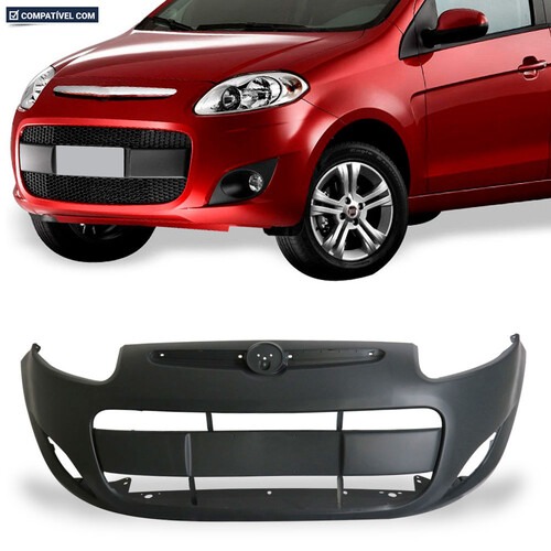 Para-choque Palio 2012 a 2017 dianteiro cinza - 3473
