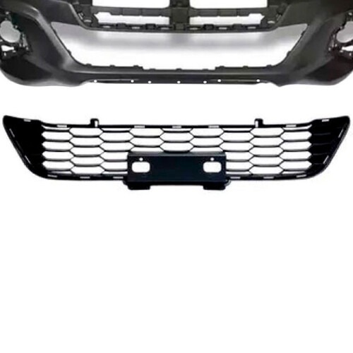 Para-choque Hilux 2018 a 2020 dianteiro preto liso com grade - 7078