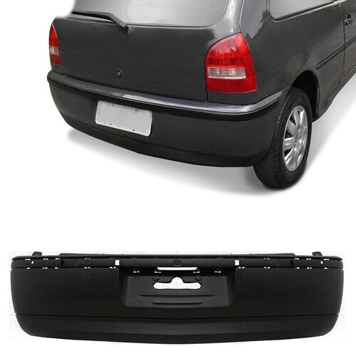 Para-choque Gol G3 2000 a 2005 traseiro preto texturizado - 6415