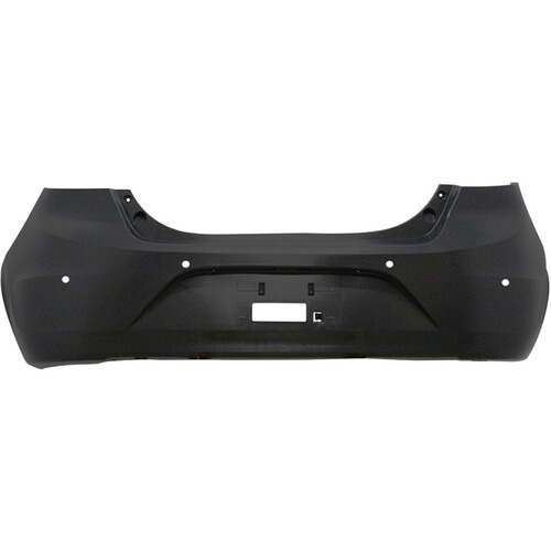 Para-choque KA Hatch 2014 a 2018 traseiro preto com furo para sensor - 2675-E