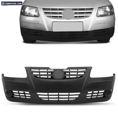 Para-choque Gol Parati Saveiro G4 2005 a 2010 dianteiro preto - 6453