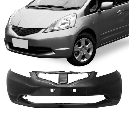 Para-choque Fit 2009 a 2012 dianteiro preto - 8075
