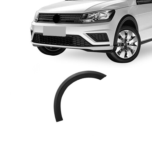 Moldura para-lama Saveiro G7 Highline/Pepper/Robust/Trendline 2016 a 2023 dianteiro preto direito texturizado - 6698