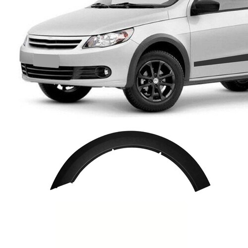 Moldura Saveiro G5 2008 a 2012 dianteiro preto esquerdo - 6624