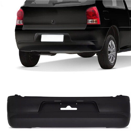 Para-choque Gol G4 2005 a 2010 traseiro preto texturizado - 6457