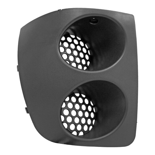 Moldura farol Strada Trekking Restyling 2 2005 a 2012 dianteiro direito preto sem farol - 3422