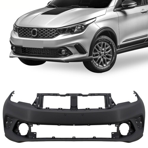 Para-choque Argo HGT Trekking 2017 a 2021 dianteiro preto - 3591