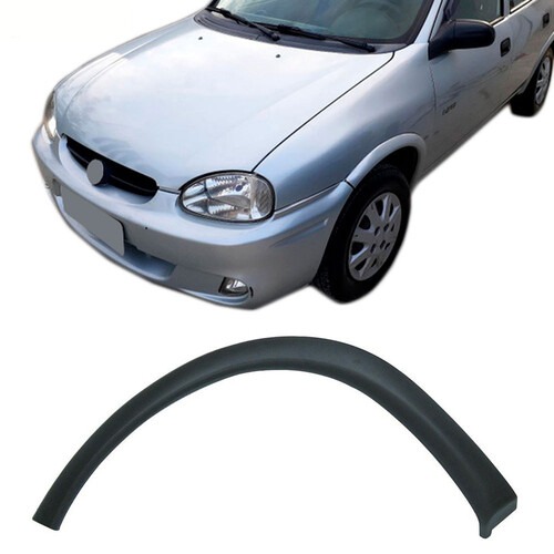 Moldura para Roda Wind Super Pick-Up 1994 a 2002 dianteiro esquerdo preto - 163PDE