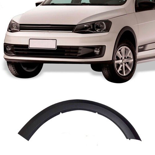 Moldura para-lama Saveiro G6 2013 a 2016 dianteiro dianteiro preto texturizado - 6620