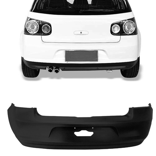 Para-choque Golf 2007 a 2014 traseiro preto liso parcial sem sensor - 6135 Para-choque Golf 2007 a 2014 traseiro preto liso parcial sem sensor - 6135