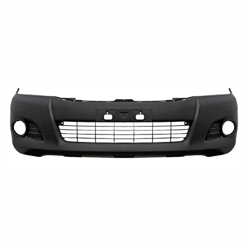 Para-choque Hilux 2012 a 2015 dianteiro preto texturizado com grade - 7064