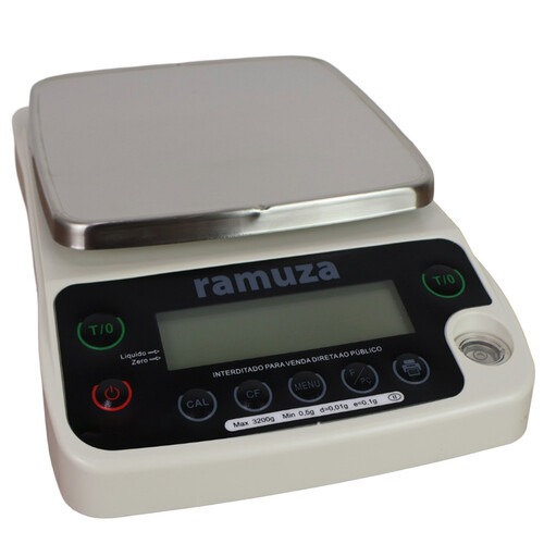 Balan�a digital de precis�o 3200g x 0,01g com prato inox - Precisa 3200.2  110V/220V