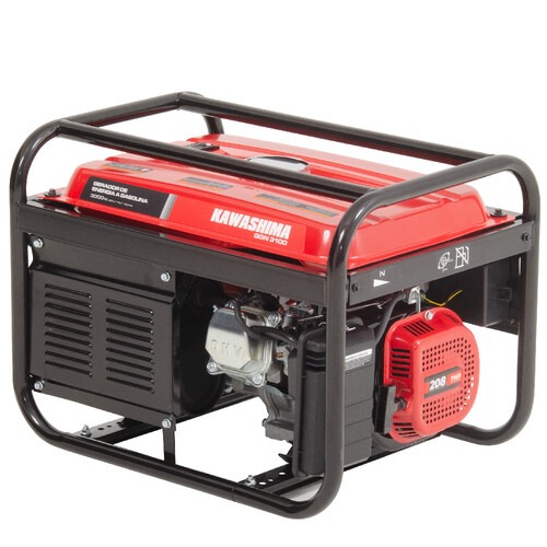 Gerador de energia 3 Kva a gasolina partida manual com AVR bivolt - GGN 3100  110V/220V