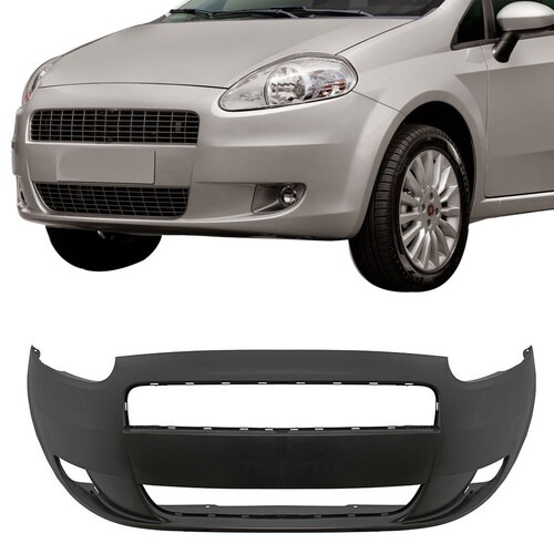 Para-choque Punto 2008 a 2012 dianteiro preto - 3510