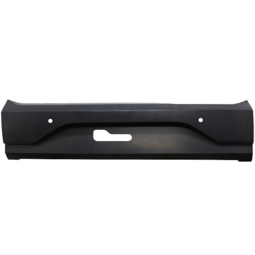 Para-choque Saveiro Robust G7 2016 a 2020 traseiro centro preto com furo para sensor - 6654