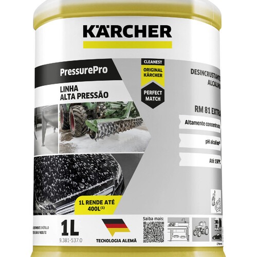 Detergente desincrustante profissional ultra concentrado 1 Litro - PressurePro RM 81