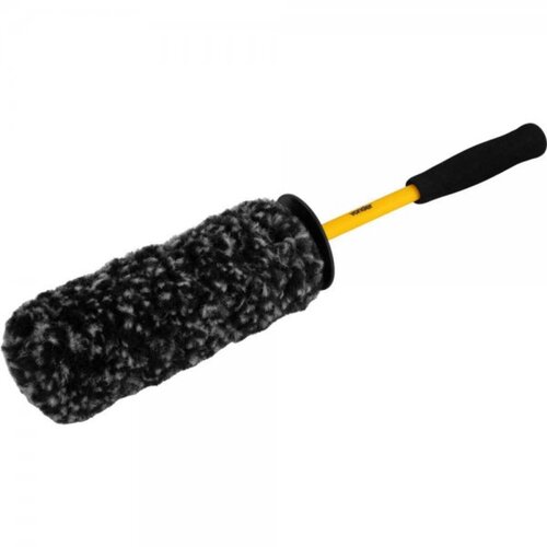 Escova para limpeza de rodas cabo plástico 43 cm Escova para limpeza de rodas cabo plástico 43 cm