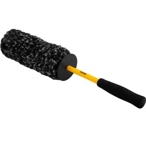 Escova para limpeza de rodas cabo plástico 43 cm Escova para limpeza de rodas cabo plástico 43 cm
