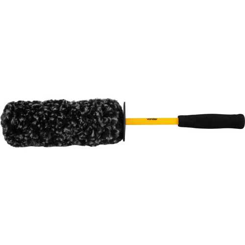 Escova para limpeza de rodas cabo plástico 43 cm Escova para limpeza de rodas cabo plástico 43 cm