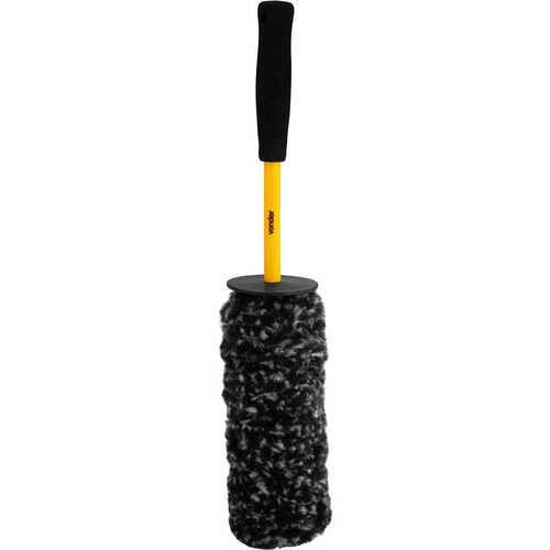 Escova para limpeza de rodas cabo plástico 43 cm Escova para limpeza de rodas cabo plástico 43 cm
