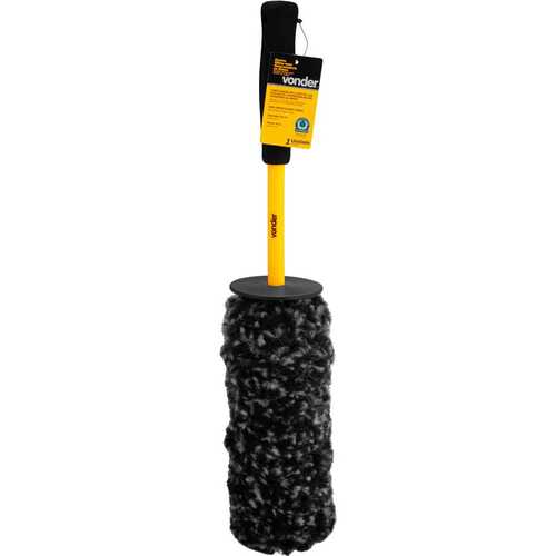 Escova para limpeza de rodas cabo plástico 43 cm Escova para limpeza de rodas cabo plástico 43 cm