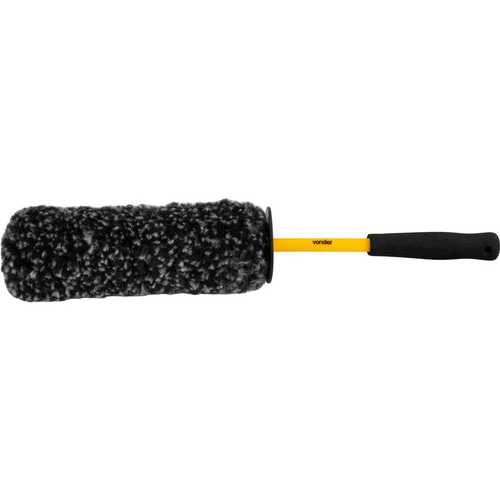 Escova para limpeza de rodas cabo plástico 48 cm Escova para limpeza de rodas cabo plástico 48 cm