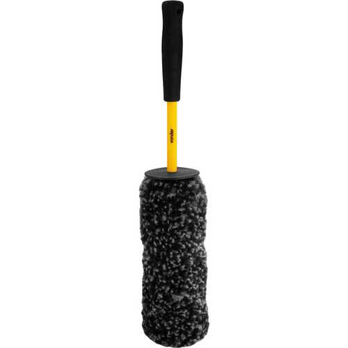 Escova para limpeza de rodas cabo plástico 48 cm Escova para limpeza de rodas cabo plástico 48 cm
