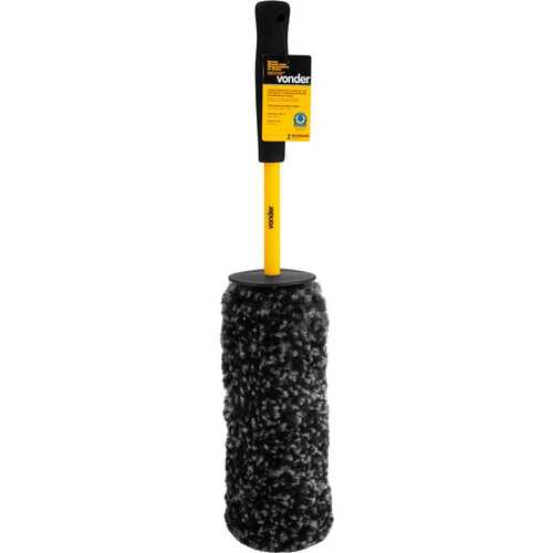Escova para limpeza de rodas cabo plástico 48 cm Escova para limpeza de rodas cabo plástico 48 cm