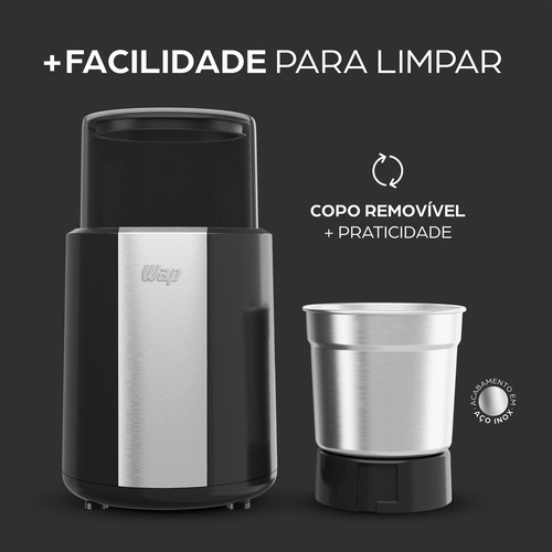 Moedor de caf� el�trico 200W l�minas em a�o inox - WMC200  110V