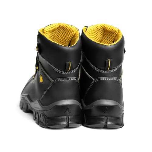 Botina em microfibra com cadar�o biqueira composite preta - BRAS�LIA SBP SRC