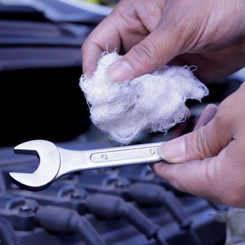 Estopa branca para polimento e limpeza 150 gramas