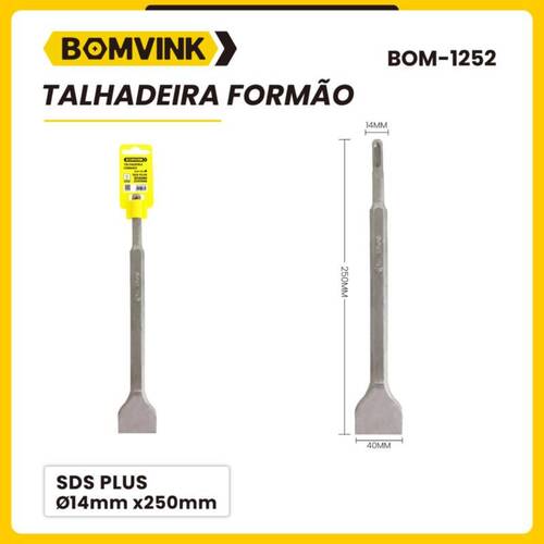 Talhadeira 40 x 250 mm encaixe SDS Plus - BOM-1252