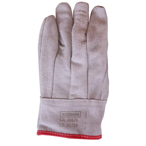 Luva de raspa com refor�o 7 cm - RLL-LR-07