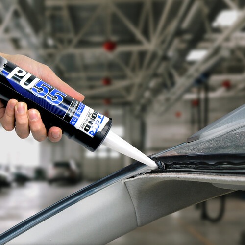 Adesivo poliuretano Automotivo 405g preto - PU55 Adesivo poliuretano Automotivo 405g preto - PU55