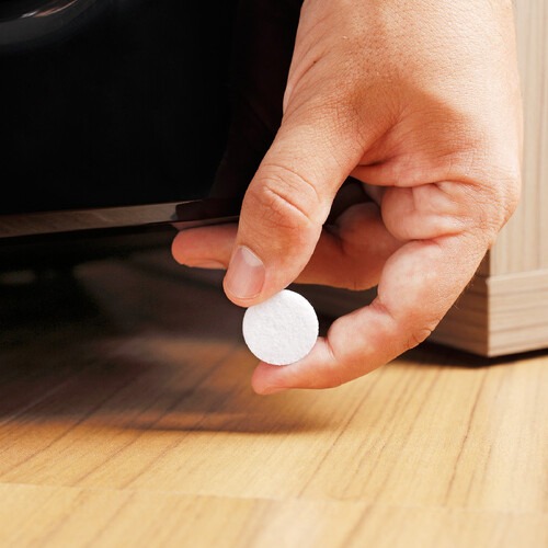 Feltro protetor adesivo redondo 46 mm com 4 unidades Feltro protetor adesivo redondo 46 mm com 4 unidades