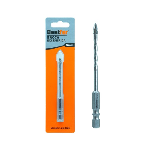  Broca exc�ntrica borda serrilhada com ponta cruzada 5 mm - BFH3510