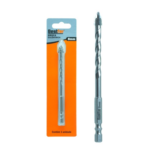  Broca exc�ntrica borda serrilhada com ponta cruzada 8 mm - BFH3512