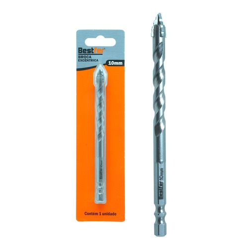  Broca exc�ntrica borda serrilhada com ponta cruzada 10 mm - BFH3513