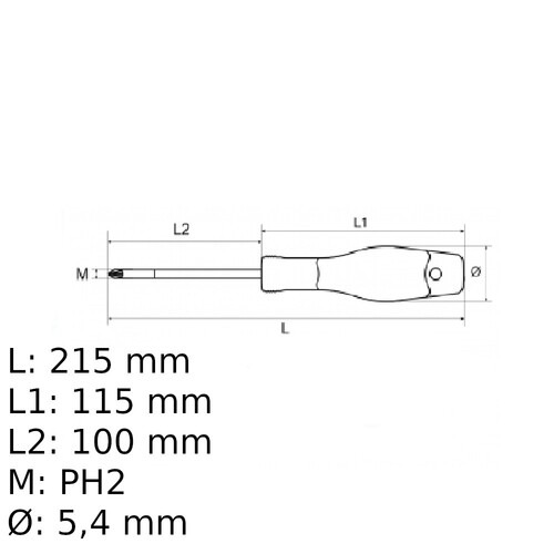 Chave phillips isolada VDE 1/4