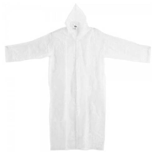 Capa de chuva em PVC laminado sem forro transparente G