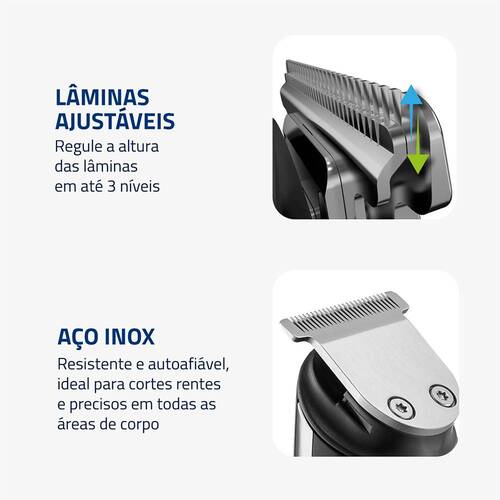 Aparador de pelos 8 em 1 BodyGroom - BG-09 - BG-09   110V/220V